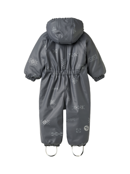 WHEAT Baby Evig Hooded Wintersuit, Grey - view 2, Grey