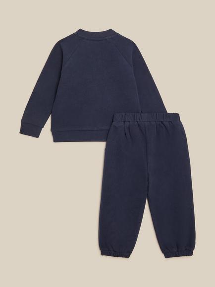 Monsoon Baby Christmas London Guards Sweatshirt and Joggers Set, Navy - view 2, Navy