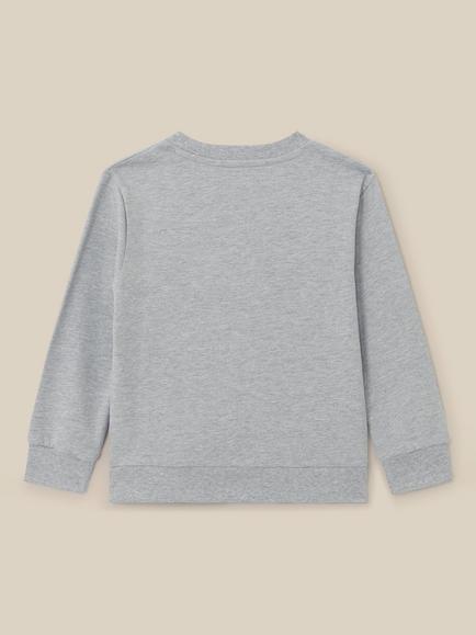 Monsoon Kids' London Graphic Christmas Sweatshirt, Grey - view 2, Grey