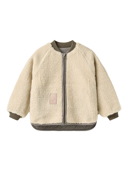 WHEAT Kids' Lake Reversible Thermo Jacket, Brown - view 2, Brown