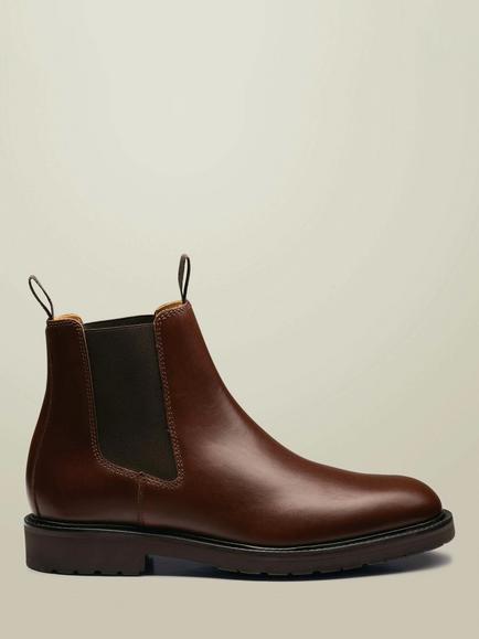 Charles Tyrwhitt Leather Chelsea Boots, Brown, Brown