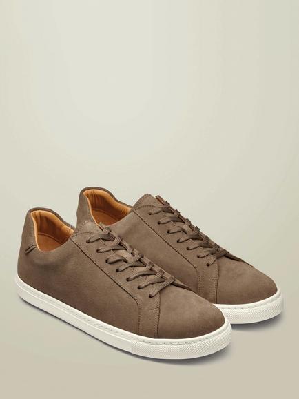Charles Tyrwhitt Suede Trainers, Taupe - view 2, Taupe