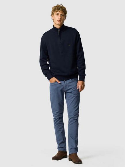 Rodd & Gunn Merrick Bay Quarter-Zip Jumper - view 2, Sapphire