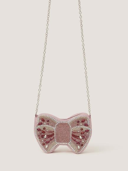 Monsoon Kids' Rhinestone Bow Bag, Multi, Multi