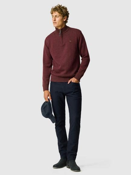 Rodd & Gunn Merrick Bay Quarter-Zip Jumper - view 2, Flame