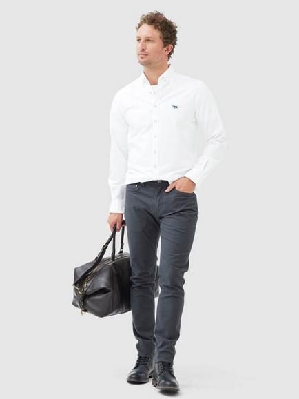 Rodd & Gunn Cotton Oxford Shirt - view 2, Blanc