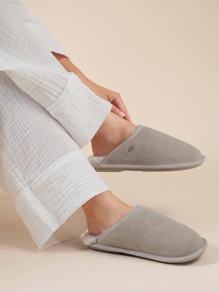 Just Sheepskin Women's Shaftesbury Mule Slippers, Dove - view 2, Dove