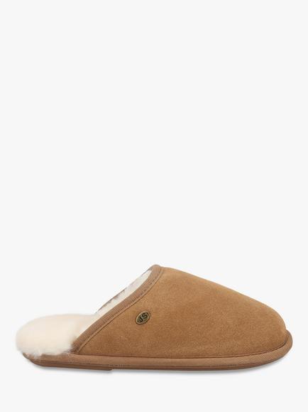 Just Sheepskin Women's Shaftesbury Mule Slippers, Chestnut, Chestnut