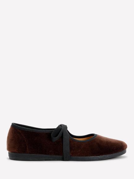 Boden Flexi Tie Mary Jane Shoes, Chocolate, Chocolate