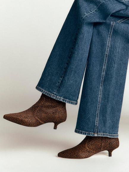 Boden Isobel Suede Kitten Heel Ankle Boots, Multi - view 2, Multi