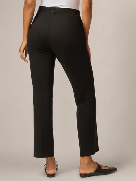 Adrianna Papell Straight Leg Trousers, Black - view 2, Black