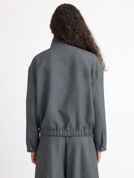 Albaray Flannel Bomber, Grey - view 2, Grey