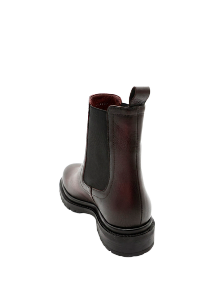 Jones Bootmaker Kefalonia Leather Chelsea Boots, Burgundy - view 2, Burgundy