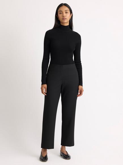 Albaray Straight Leg Trousers, Black, Black