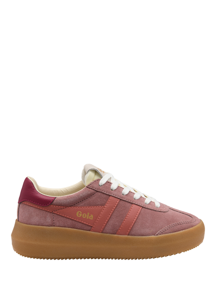 Gola Classics Athena Suede Lace Up Trainers, Brownrose/Clay, Brownrose/Clay