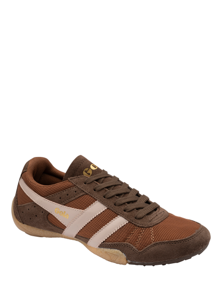 Gola Classics Cascade Lace Up Trainers, Umber/Root/Pink - view 2, Umber/Root/Pink