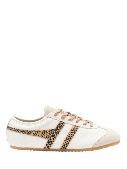 Gola Classics Cleora Luxe Lace Up Trainers, Off White/Snake, Off White/Snake
