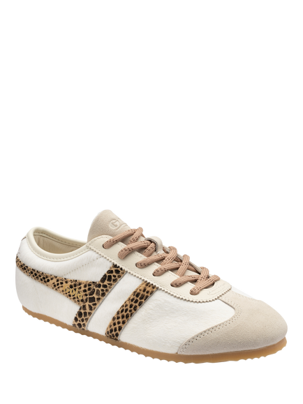 Gola Classics Cleora Luxe Lace Up Trainers, Off White/Snake - view 2, Off White/Snake