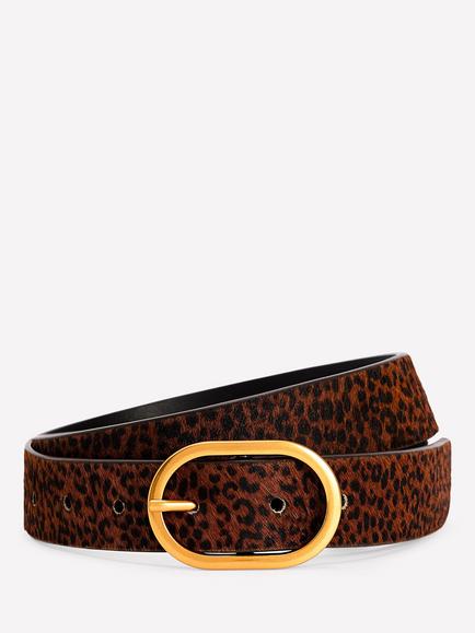 Boden Classic Hair On Cowhide Belt, Multi, Multi