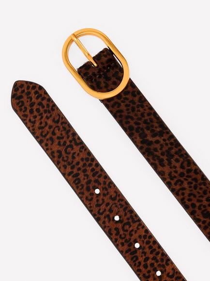 Boden Classic Hair On Cowhide Belt, Multi - view 2, Multi