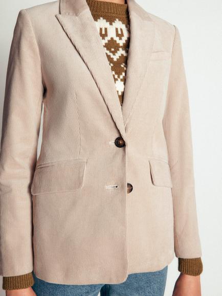 Boden Stamford Corduroy Blazer - view 2, Latte