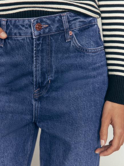 Boden High Rise Straight Fit Jeans, Mid Vintage - view 2, Mid Vintage