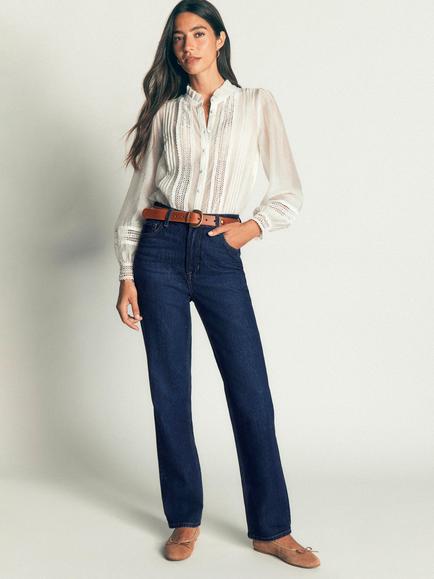 Boden Tapered Leg Jeans, Indigo, Indigo
