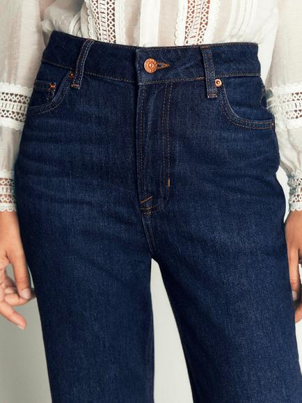 Boden Tapered Leg Jeans, Indigo - view 2, Indigo