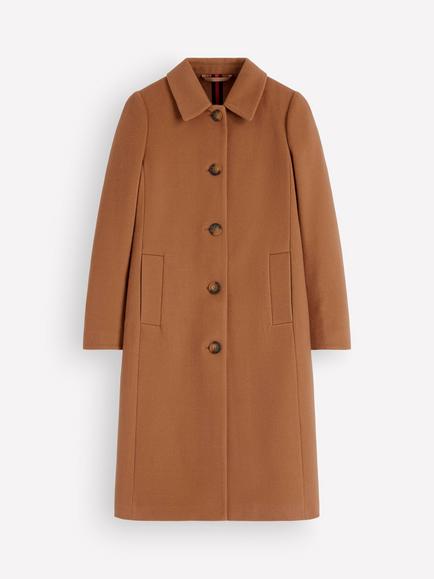 Boden Aylesford Tailored Longline Coat, Swooping Hearts, Swooping Hearts