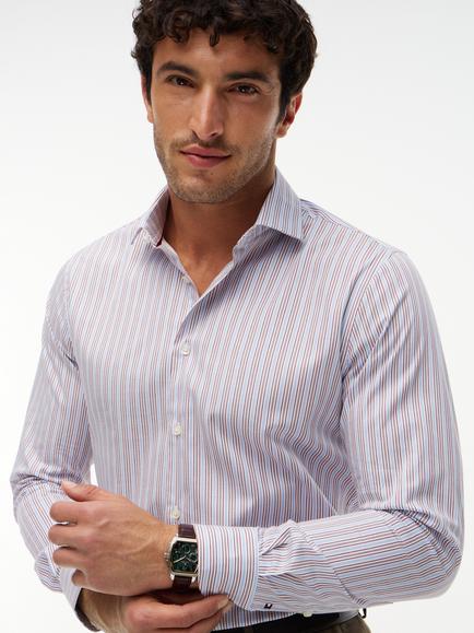 Tommy Hilfiger Stripe Cotton Blend Shirt, Multi - view 2, Multi