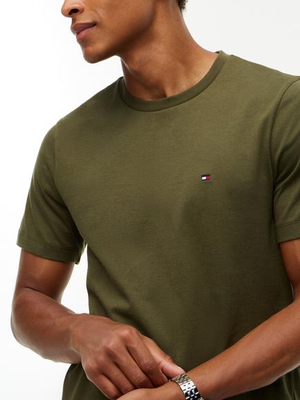 Tommy Hilfiger Cotton Crew Neck T-Shirt - view 2, Dark Green
