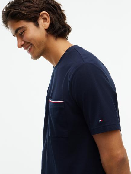 Tommy Hilfiger Cotton Pique T-Shirt - view 2, Navy