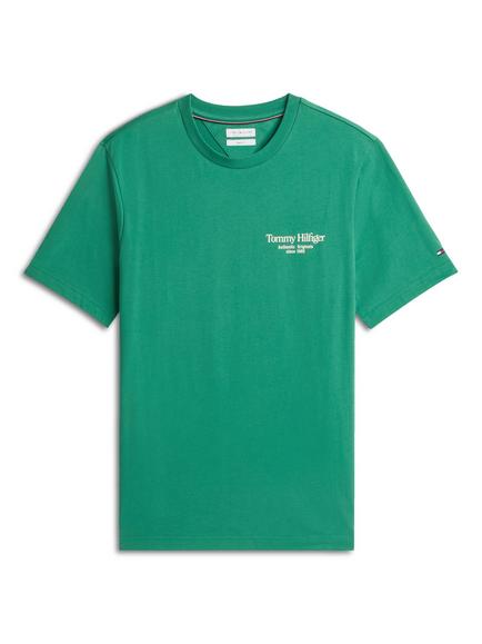 Tommy Hilfiger Cotton Logo Crew Neck T-Shirt, Green, Green