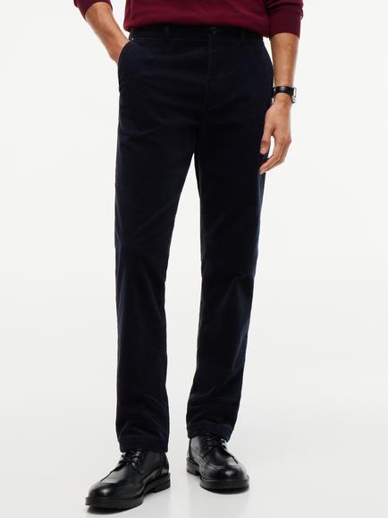 Tommy Hilfiger Fine Corduroy Trousers, Blue Navy