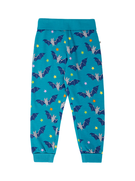 Frugi Kids' Parsnip Joggers, Blue/Multi, Blue/Multi