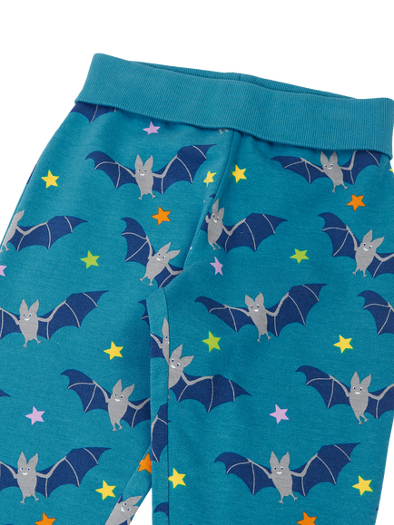 Frugi Kids' Parsnip Joggers, Blue/Multi - view 2, Blue/Multi