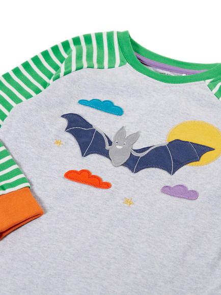 Frugi Kids' Jamie Pyjamas, Green/Multi - view 2, Green/Multi