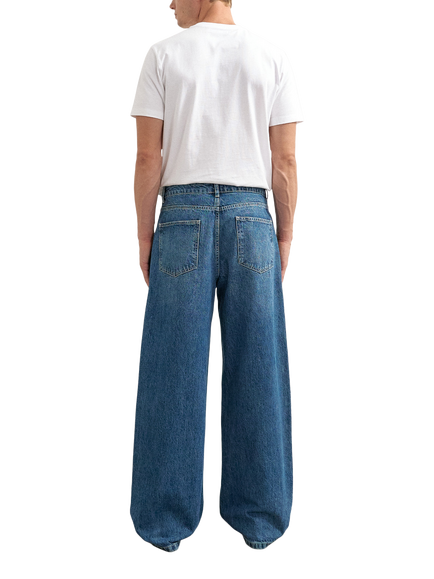 Topman Baggy Jeans, Mid Wash - view 2, Mid Wash