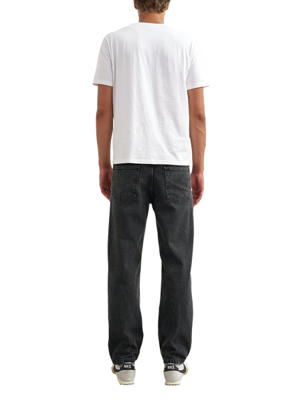 Topman Straight Jeans, Washed Black - view 2, Washed Black