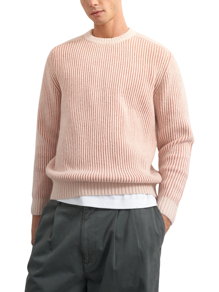 Topman Fisherman Knit Jumper, Pink, Pink
