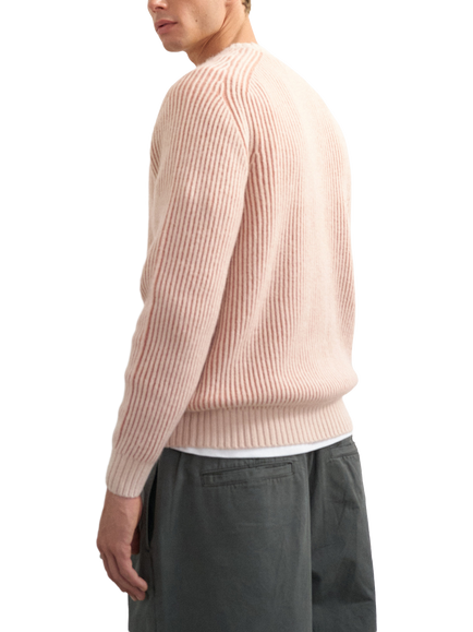 Topman Fisherman Knit Jumper, Pink - view 2, Pink