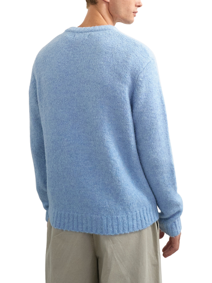Topman Loose Fit Crew Jumper, Blue - view 2, Blue