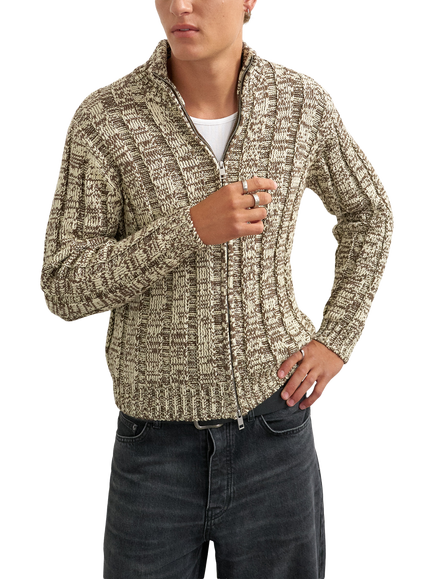 Topman Funnel Neck Jumper, Brown, Brown