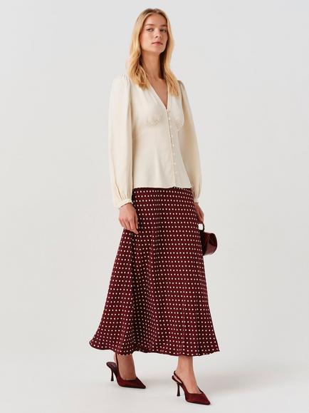 Ghost Lyra Skirt, Burgundy - view 2, Burgundy