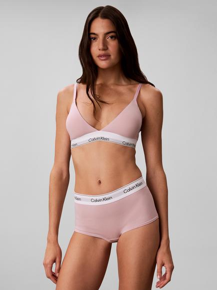 Calvin Klein Icon Cotton Modal Lightly Lined Triangle Bralette, Light Pink - view 2, Light Pink