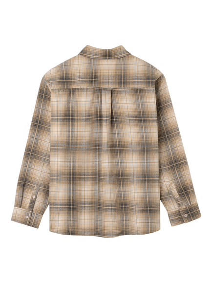 Stan Ray Regular Fit Check Flannel Shirt, Khaki Plaid - view 2, Khaki Plaid