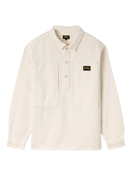 Stan Ray Cotton Regular Fit Painters Shirt, Natural, Natural