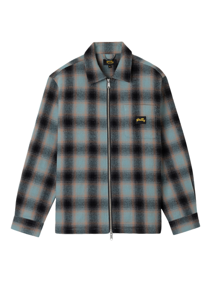 Stan Ray Cotton Regular Fit Check Shirt, Blue Pink Check, Blue Pink Check