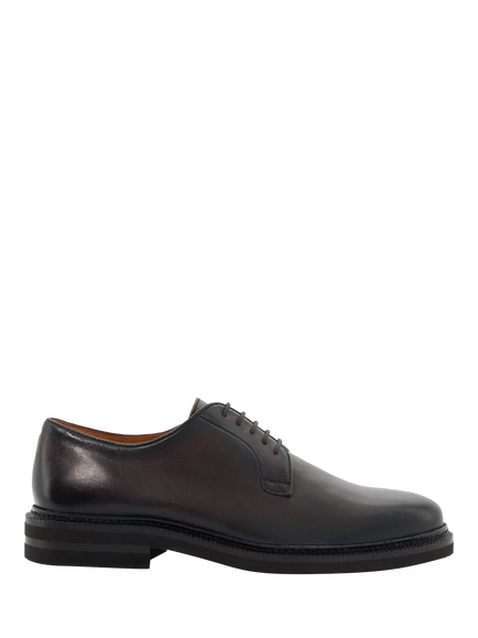 Dune London Baniel Suede Lace Up Derby Shoes, Brown, Brown