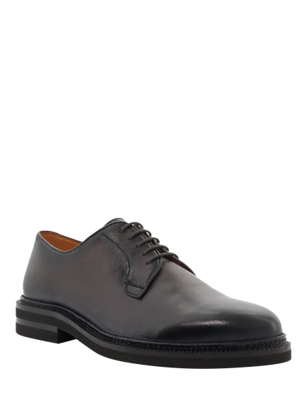 Dune London Baniel Suede Lace Up Derby Shoes, Brown - view 2, Brown